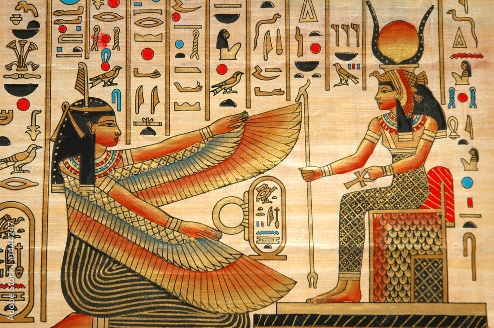 Ancient Egyptian papyrus art